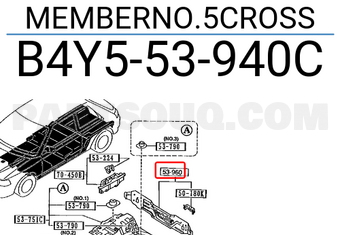 Mazda B4Y553940C MEMBERNO.5CROSS