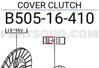 Mazda B50516410 COVER CLUTCH