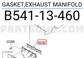 Mazda B54113460 GASKET,EXHAUST MANIFOLD