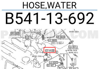Mazda B54113692 HOSE,WATER