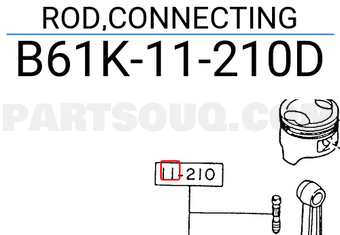 Mazda B61K11210D ROD,CONNECTING