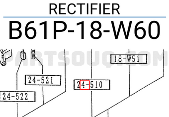 Mazda B61P18W60 RECTIFIER