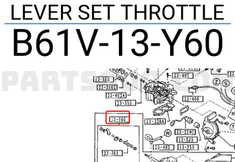 Mazda B61V13Y60 LEVER SET THROTTLE