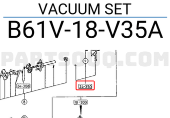 Mazda B61V18V35A VACUUM SET