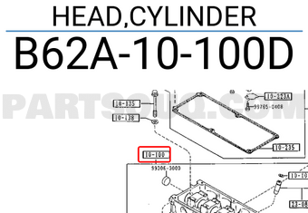 Mazda B62A10100D HEAD,CYLINDER