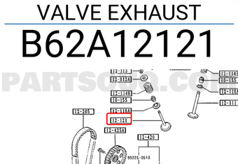 Mazda B62A12121 VALVE EXHAUST