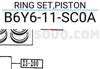 Mazda B6Y611SC0A RING SET,PISTON