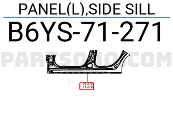 PANEL(L),SIDE SILL B6YS71271 | Mazda Parts | PartSouq