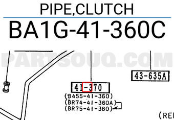 Mazda BA1G41360C PIPE,CLUTCH