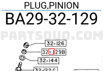 Mazda BA2932129 PLUG,PINION