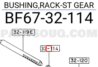 Mazda BF6732114 BUSHING,RACK-ST GEAR