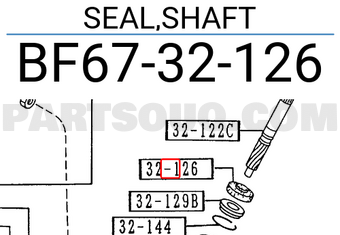 Mazda BF6732126 SEAL,SHAFT