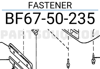 Mazda BF6750235 FASTENER