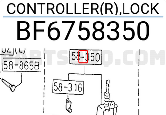 Mazda BF6758350 CONTROLLER(R),LOCK