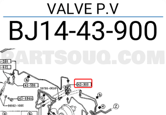 Mazda BJ1443900 VALVE P.V