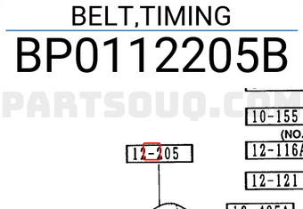 Mazda BP0112205B BELT,TIMING