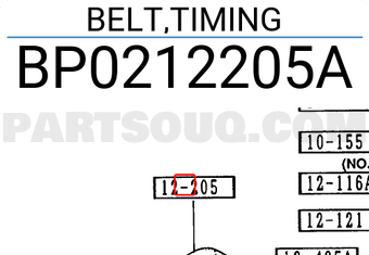 Mazda BP0212205A BELT,TIMING
