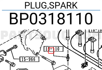 Mazda BP0318110 PLUG,SPARK