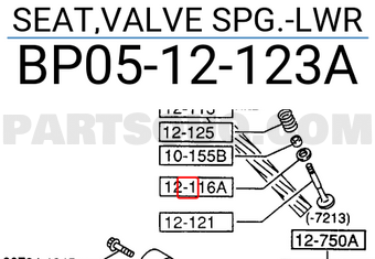 Mazda BP0512123A SEAT,VALVE SPG.-LWR