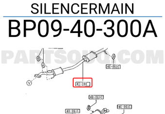 Mazda BP0940300A SILENCERMAIN
