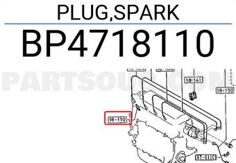 Mazda BP4718110 PLUG,SPARK