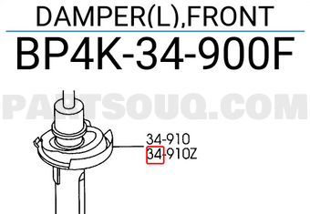 Mazda BP4K34900F DAMPER(L),FRONT