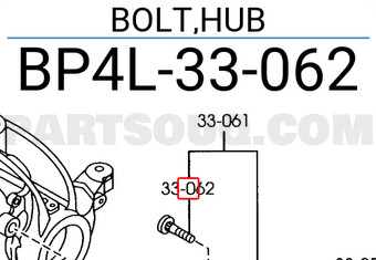 Mazda BP4L33062 BOLT,HUB