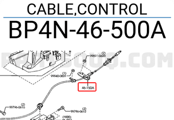 Mazda BP4N46500A CABLE,CONTROL