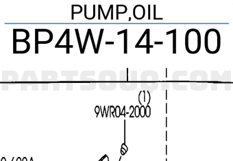 Mazda BP4W14100 PUMP,OIL