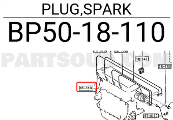 Mazda BP5018110 PLUG,SPARK