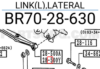 Mazda BR7028630 LINK(L),LATERAL
