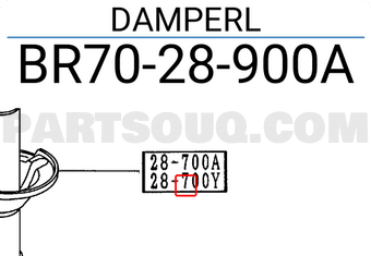 Mazda BR7028900A DAMPERL