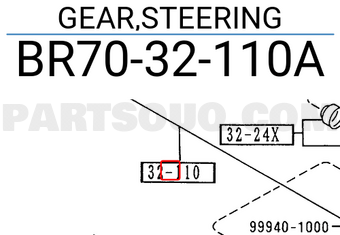 Mazda BR7032110A GEAR,STEERING