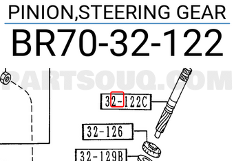 Mazda BR7032122 PINION,STEERING GEAR
