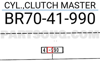 Mazda BR7041990 CYL.,CLUTCH MASTER