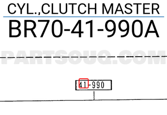 Mazda BR7041990A CYL.,CLUTCH MASTER