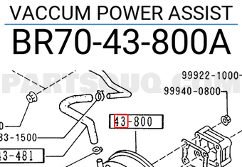 Mazda BR7043800A VACCUM POWER ASSIST