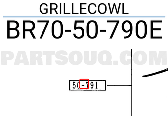 Mazda BR7050790E GRILLECOWL