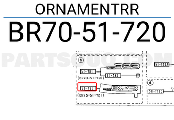 Mazda BR7051720 ORNAMENTRR