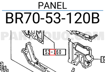 Mazda BR7053120B PANEL