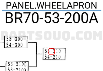Mazda BR7053200A PANEL,WHEELAPRON