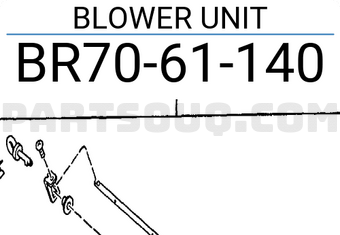 Mazda BR7061140 BLOWER UNIT