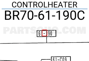 Mazda BR7061190C CONTROLHEATER