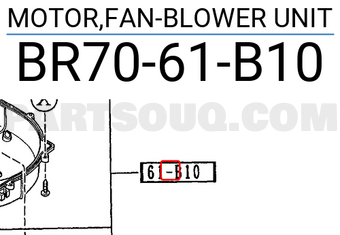 Mazda BR7061B10 MOTOR,FAN-BLOWER UNIT