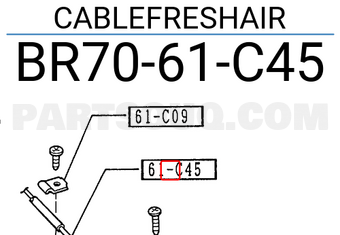 Mazda BR7061C45 CABLEFRESHAIR