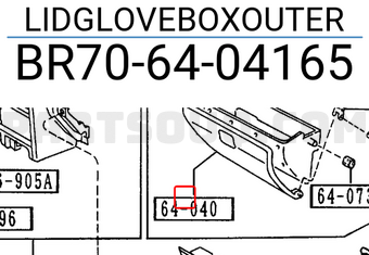 Mazda BR706404165 LIDGLOVEBOXOUTER