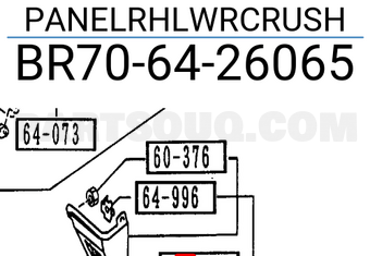 Mazda BR706426065 PANELRHLWRCRUSH
