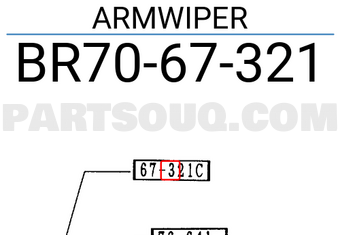 Mazda BR7067321 ARMWIPER