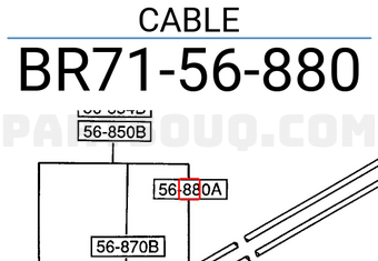 Mazda BR7156880 CABLE