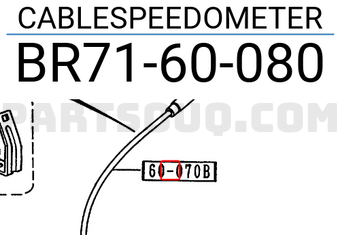 Mazda BR7160080 CABLESPEEDOMETER
